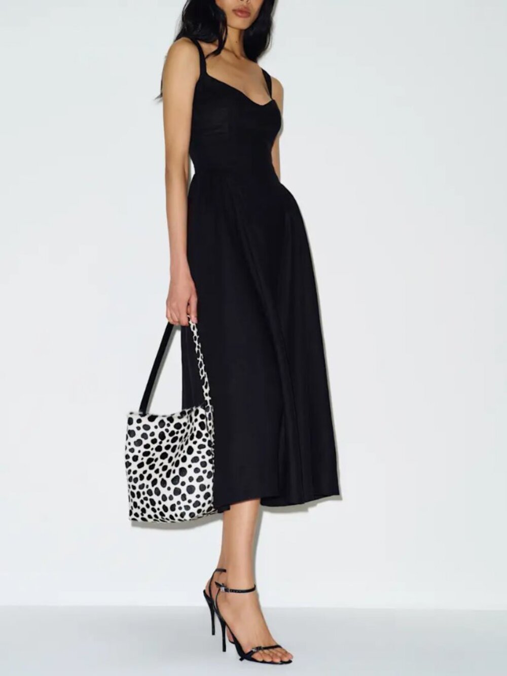 ✨ SALE✨EUC Reformation Birdie Linen Midi Dress Black Noir Classic Casual